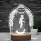 Lampe 3D personnalisée - Arche de mariage